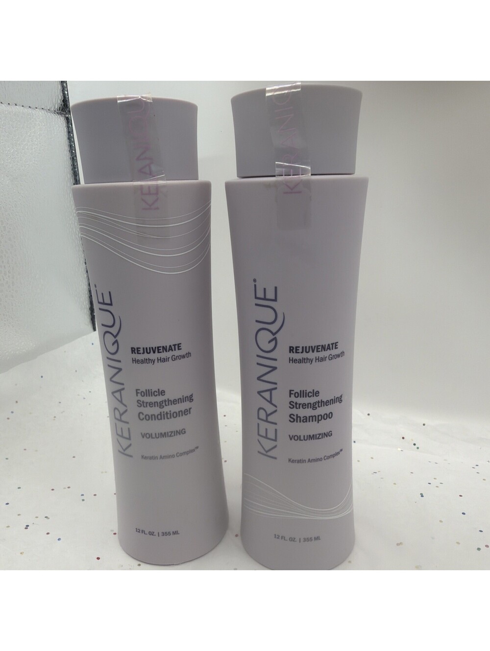 Keranique Volumizing Shampoo & Conditioner Set 8oz Thickening Hair Duo Women